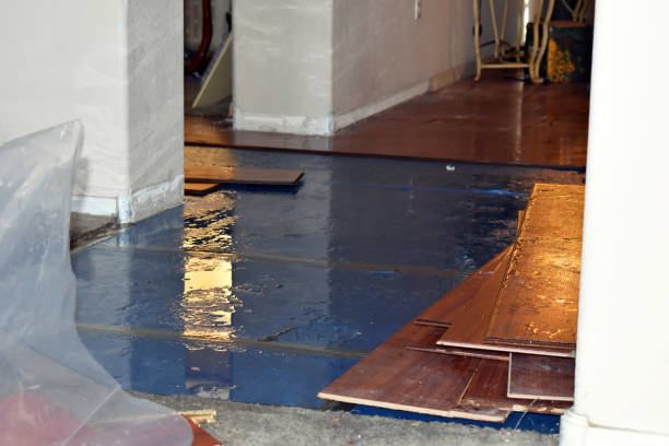Professional Water Extraction technician working in Flower Mound, TX